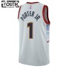 Denver Nuggets Michael Porter JR 1 Nike 2022-23 City Edition Harmaa Lasten Pelipaidat Swingman